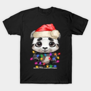 Cute Christmas Panda T-Shirt